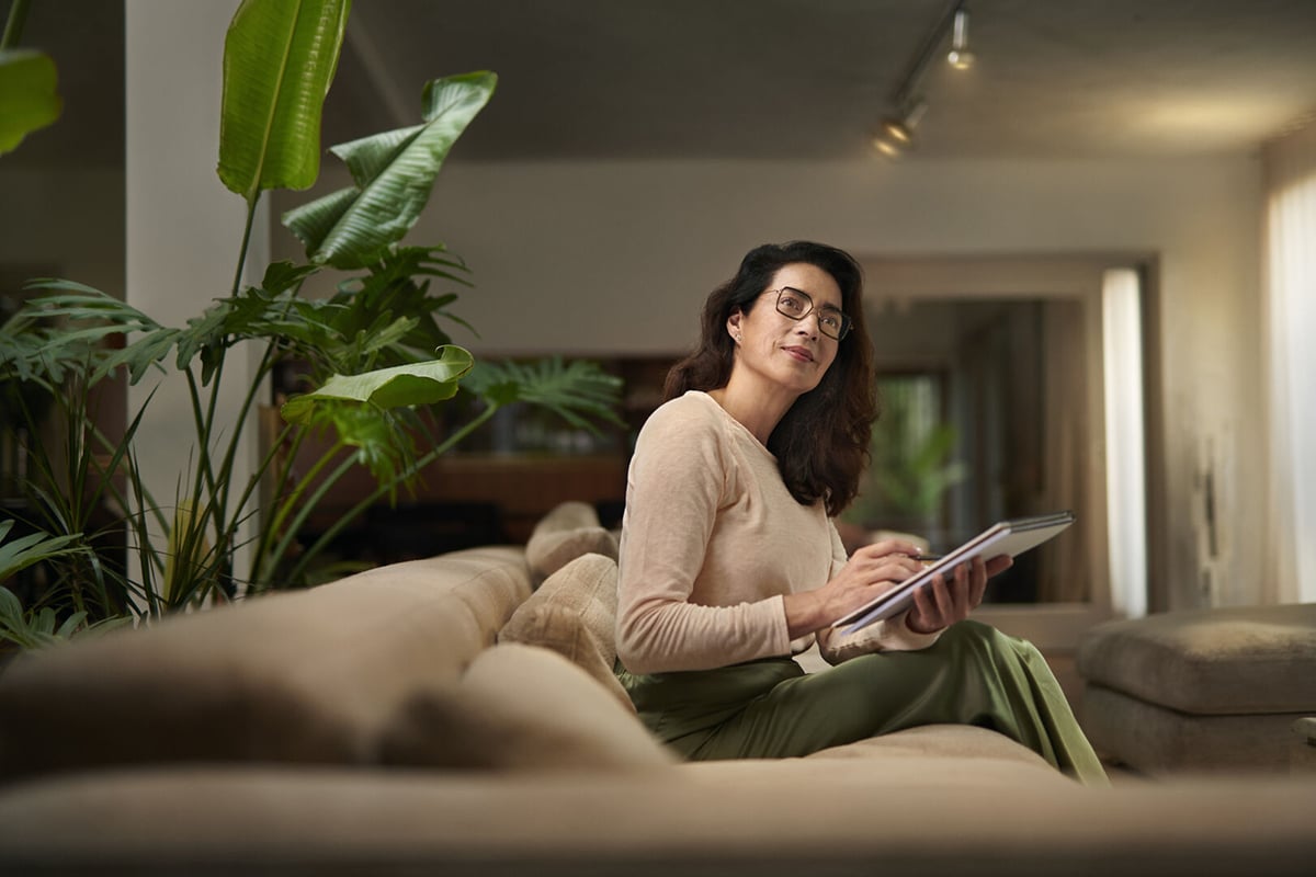 Lady with glasses